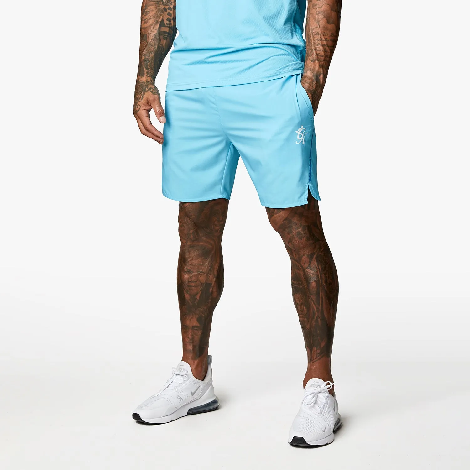 Gym King Contrast Flex 6" Short - Aqua/Blue sold by The Gym King product image thumbnail 2