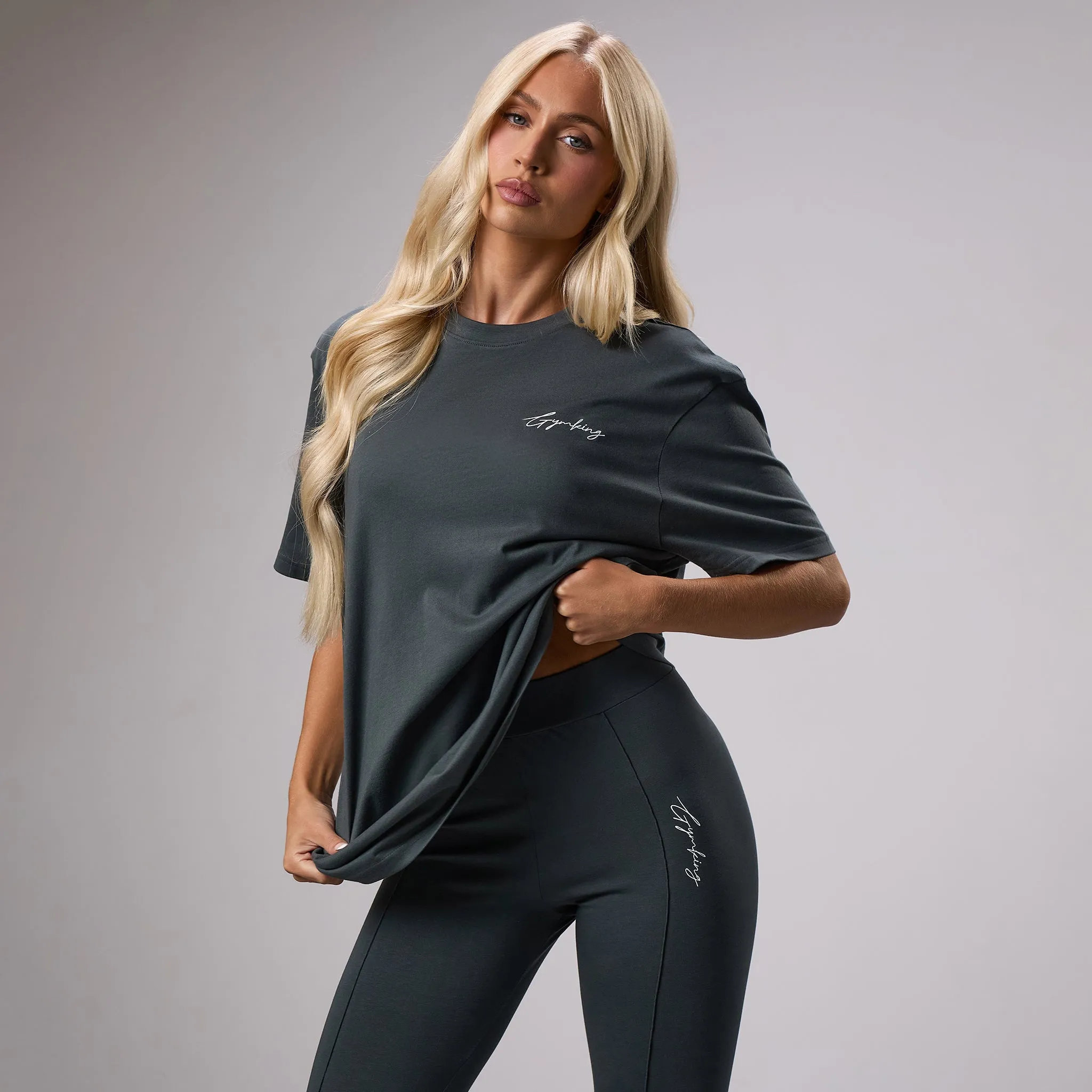 Gym King Reset Jersey Boyfriend Tee - Green Smoke sold by The Gym King product image thumbnail 2