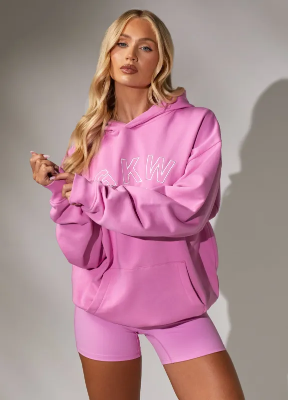 GKW Relaxed Fit Hood - Pink Rose sold by The Gym King
