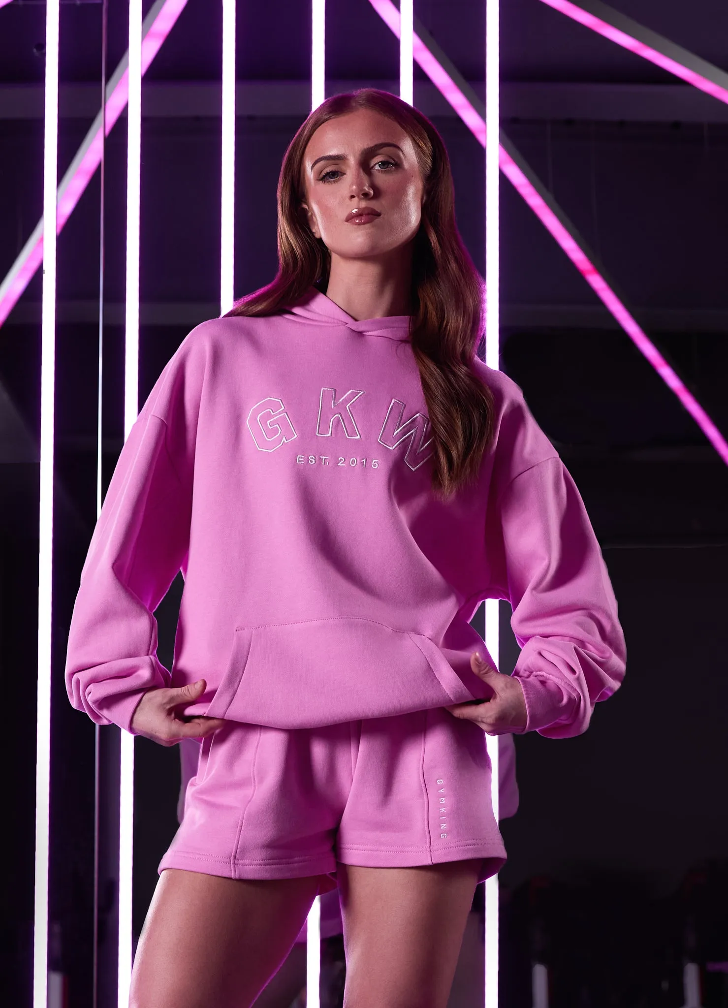 GKW Relaxed Fit Hood - Pink Rose sold by The Gym King product image thumbnail 3
