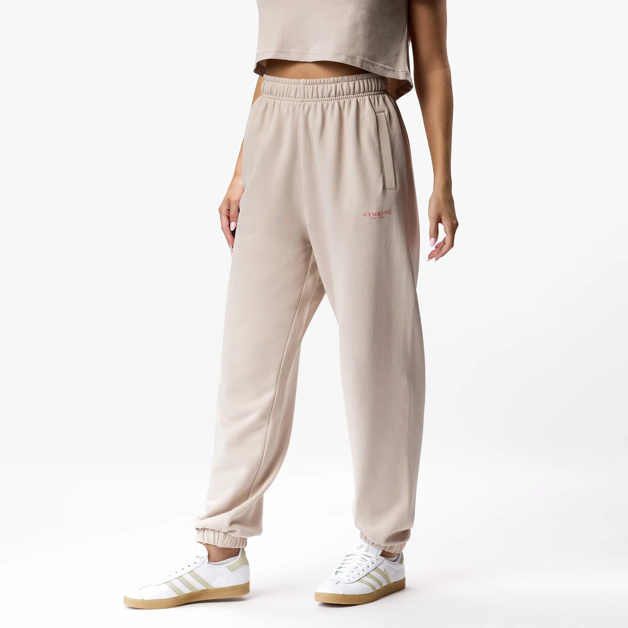 Gym King Established Relaxed Fit Jogger - Clay sold by The Gym King product image thumbnail 2