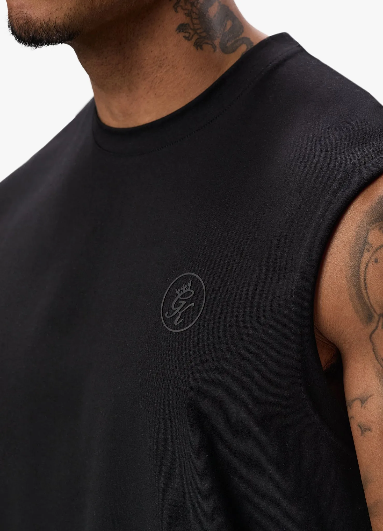 Gym King Box Logo Jersey Vest - Black sold by The Gym King product image thumbnail 5