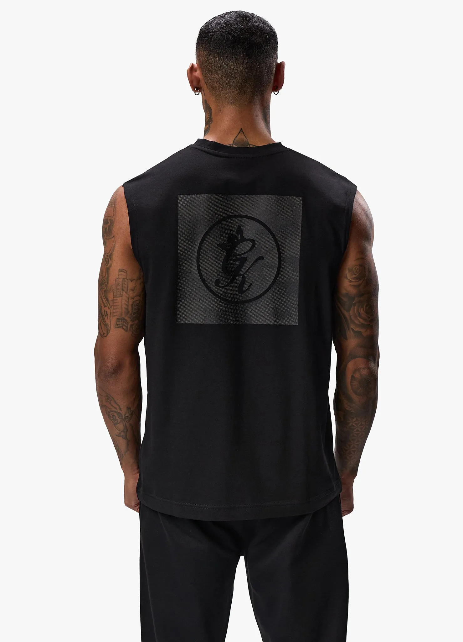 Gym King Box Logo Jersey Vest - Black sold by The Gym King