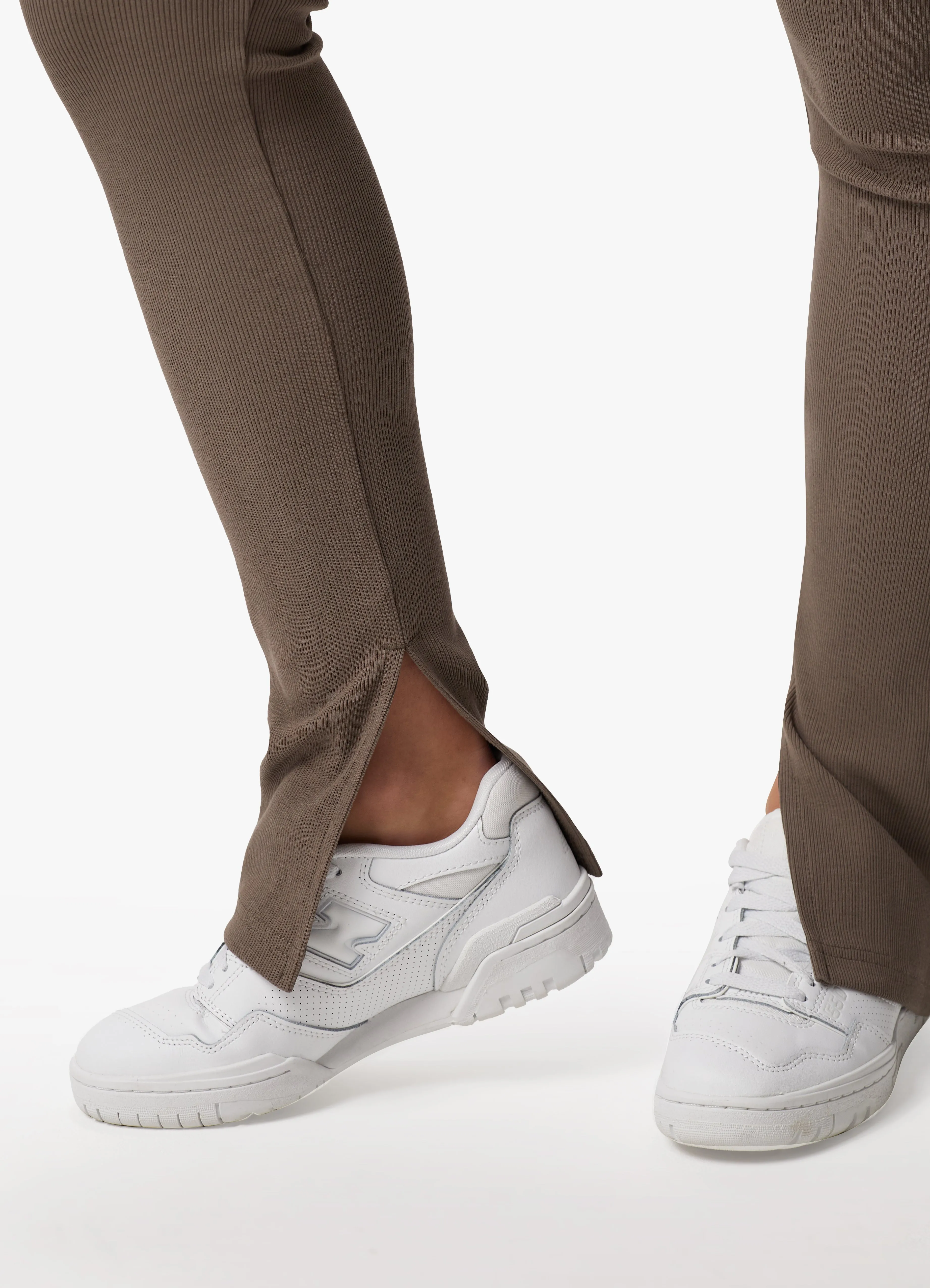 Gym King Refresh Split Hem Rib Legging - Deep Mink sold by The Gym King product image thumbnail 4