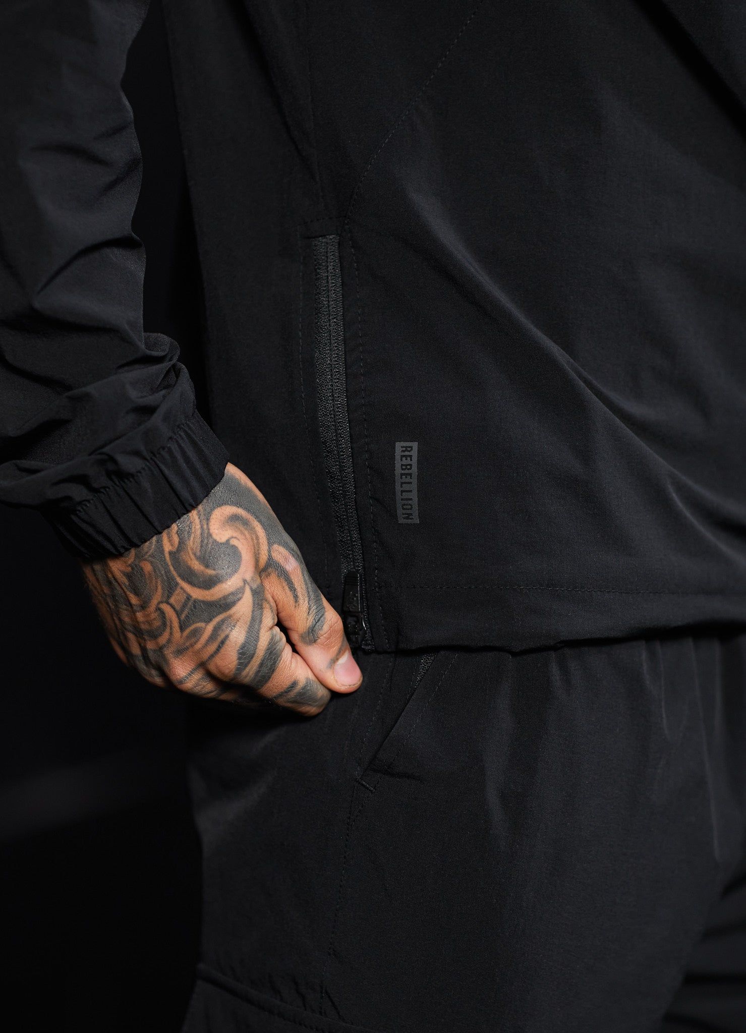 Gym King Rebellion Overhead Jacket - Black sold by The Gym King product image thumbnail 7