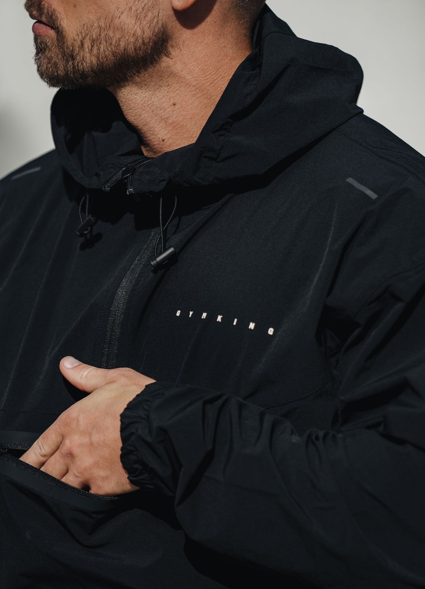 Gym King Rebellion Overhead Jacket - Black sold by The Gym King product image thumbnail 4