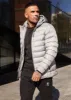 Gym King Reflect Puffer Jacket - Light Grey sold by The Gym King
