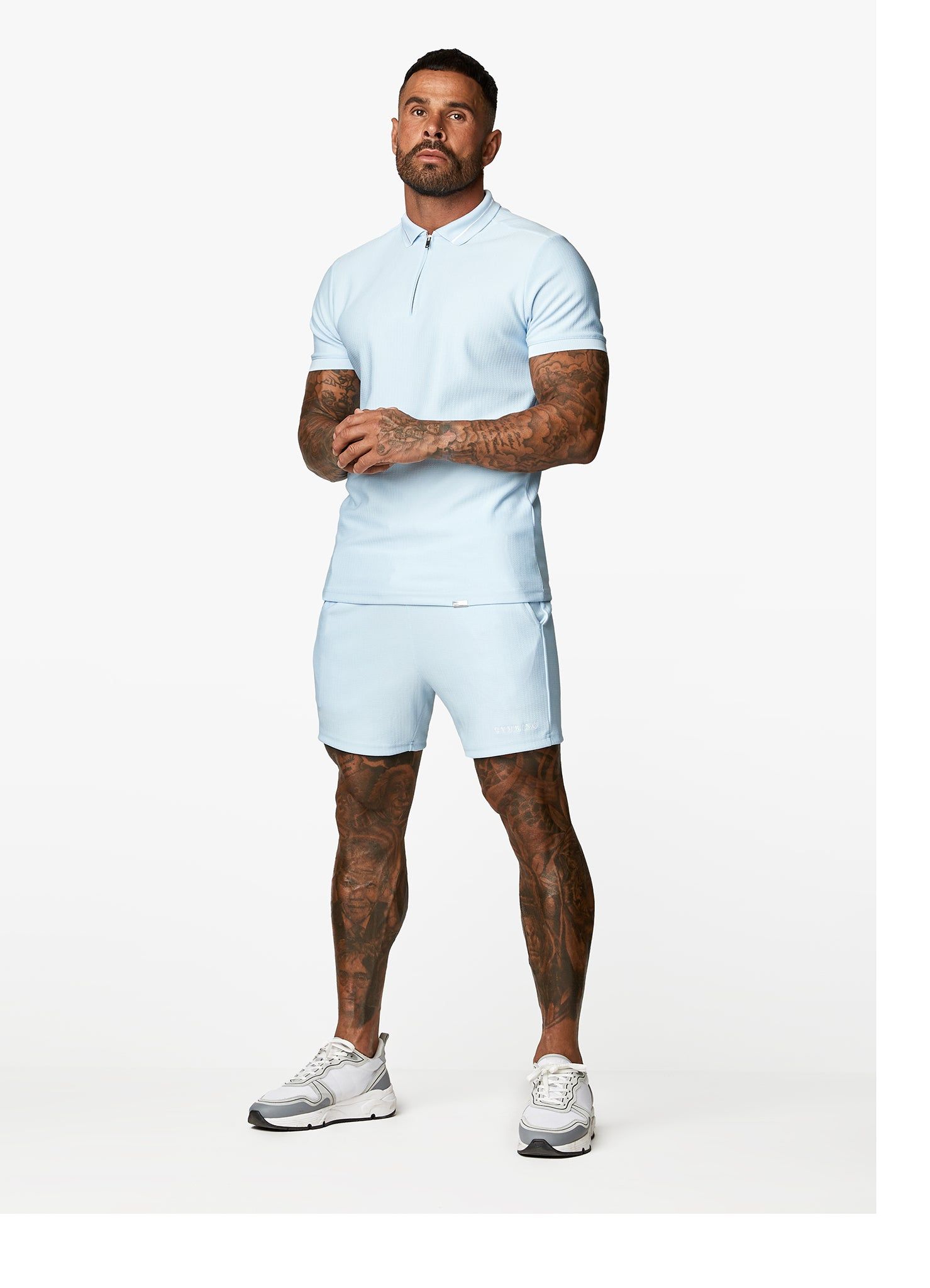 Gym King Signature Embroidered Polo - Tranquil Blue sold by The Gym King product image thumbnail 5