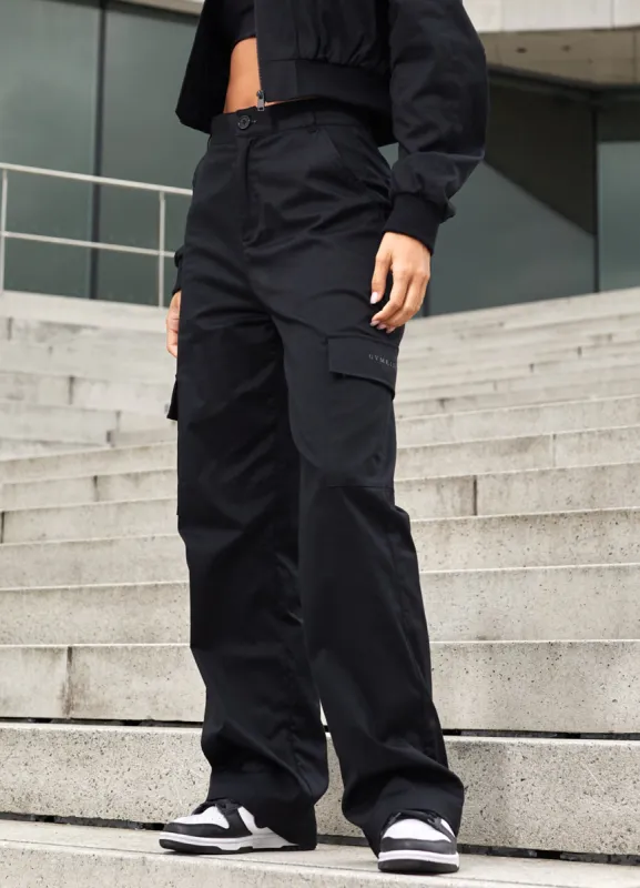 Gym King Woven Cargo Pant - Black sold by The Gym King