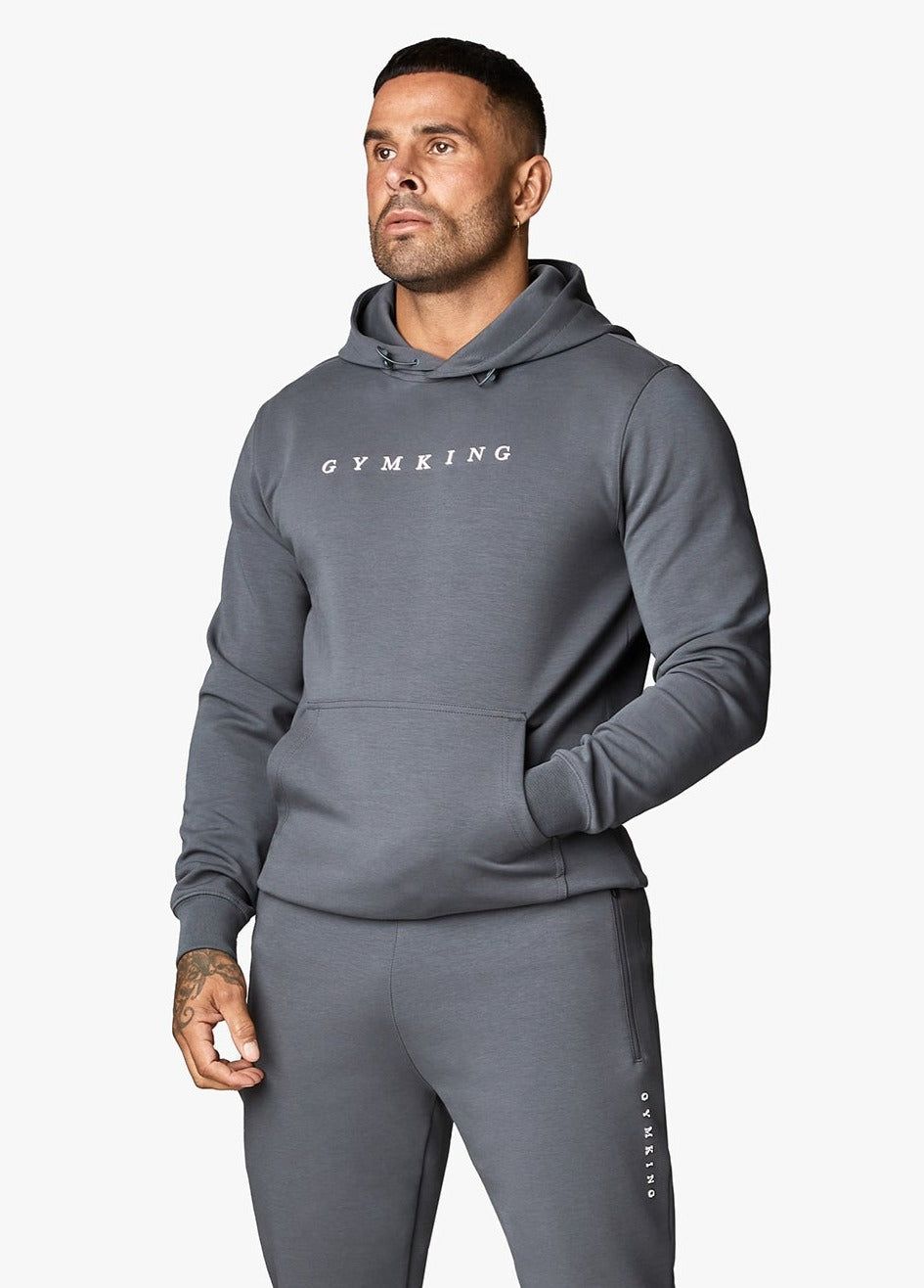 Gym King Linear Print Interlock Hood - Graphite sold by The Gym King product image thumbnail 5