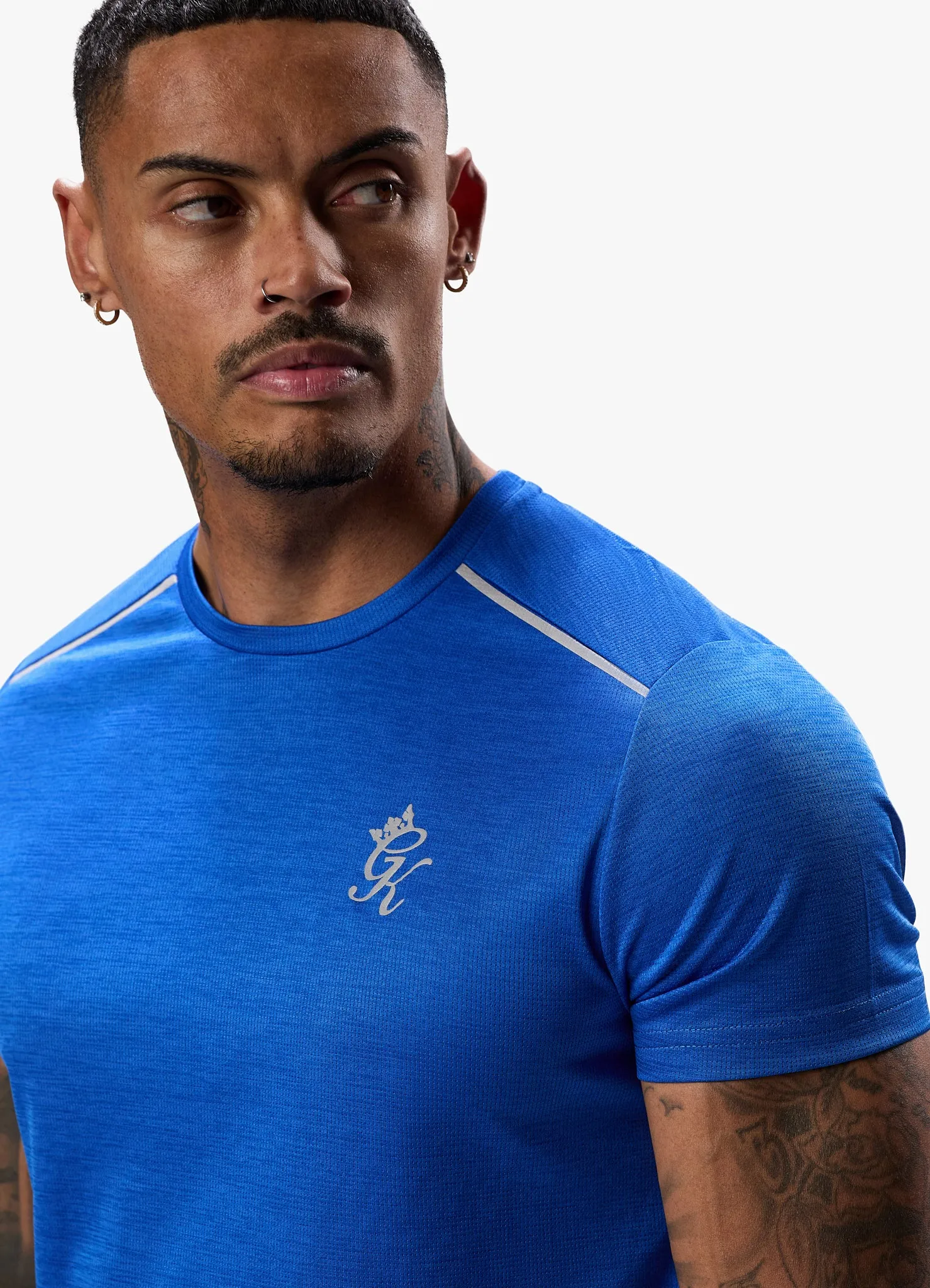 Gym King Element Tee - Sonic Blue Marl sold by The Gym King product image thumbnail 4