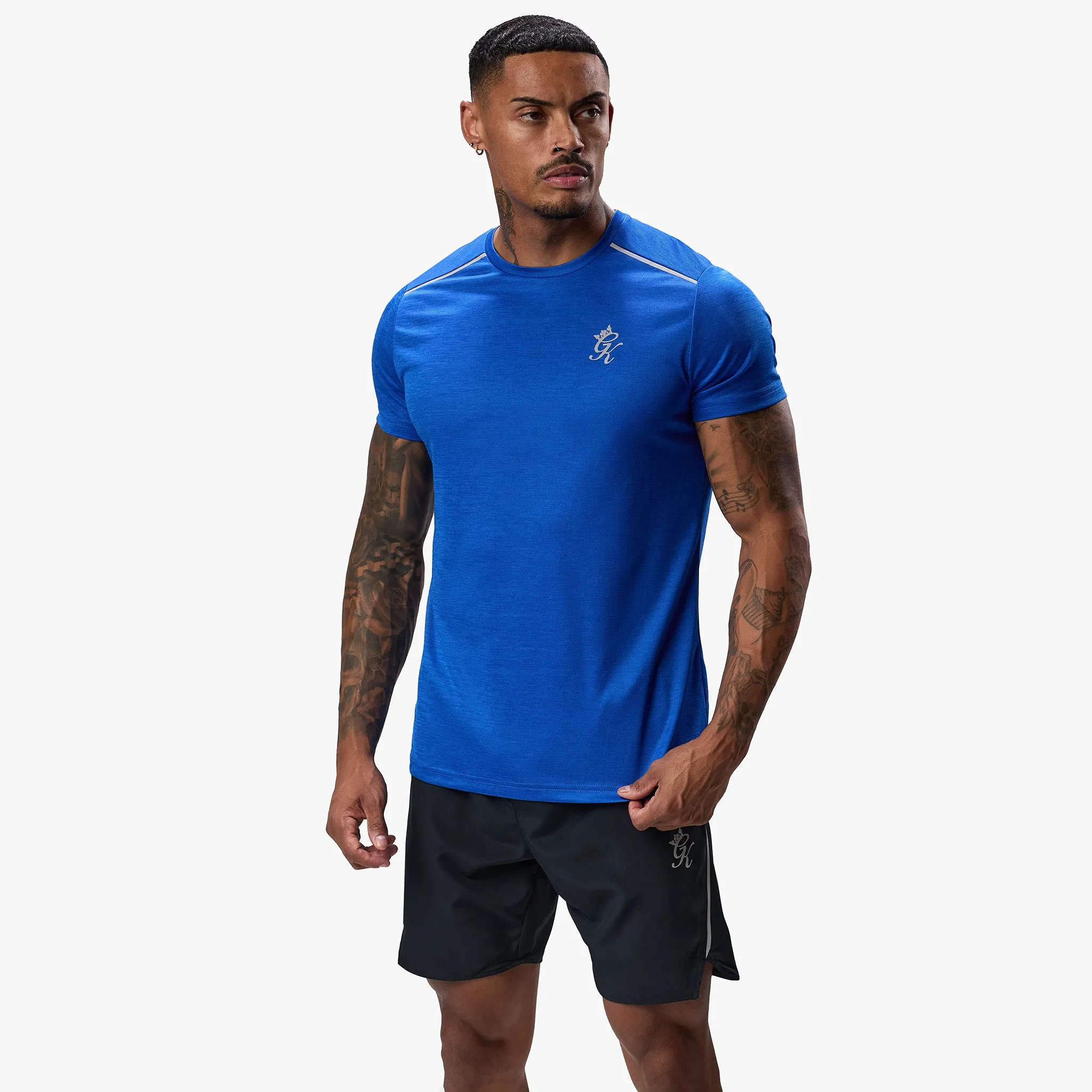 Gym King Element Tee - Sonic Blue Marl sold by The Gym King product image thumbnail 2