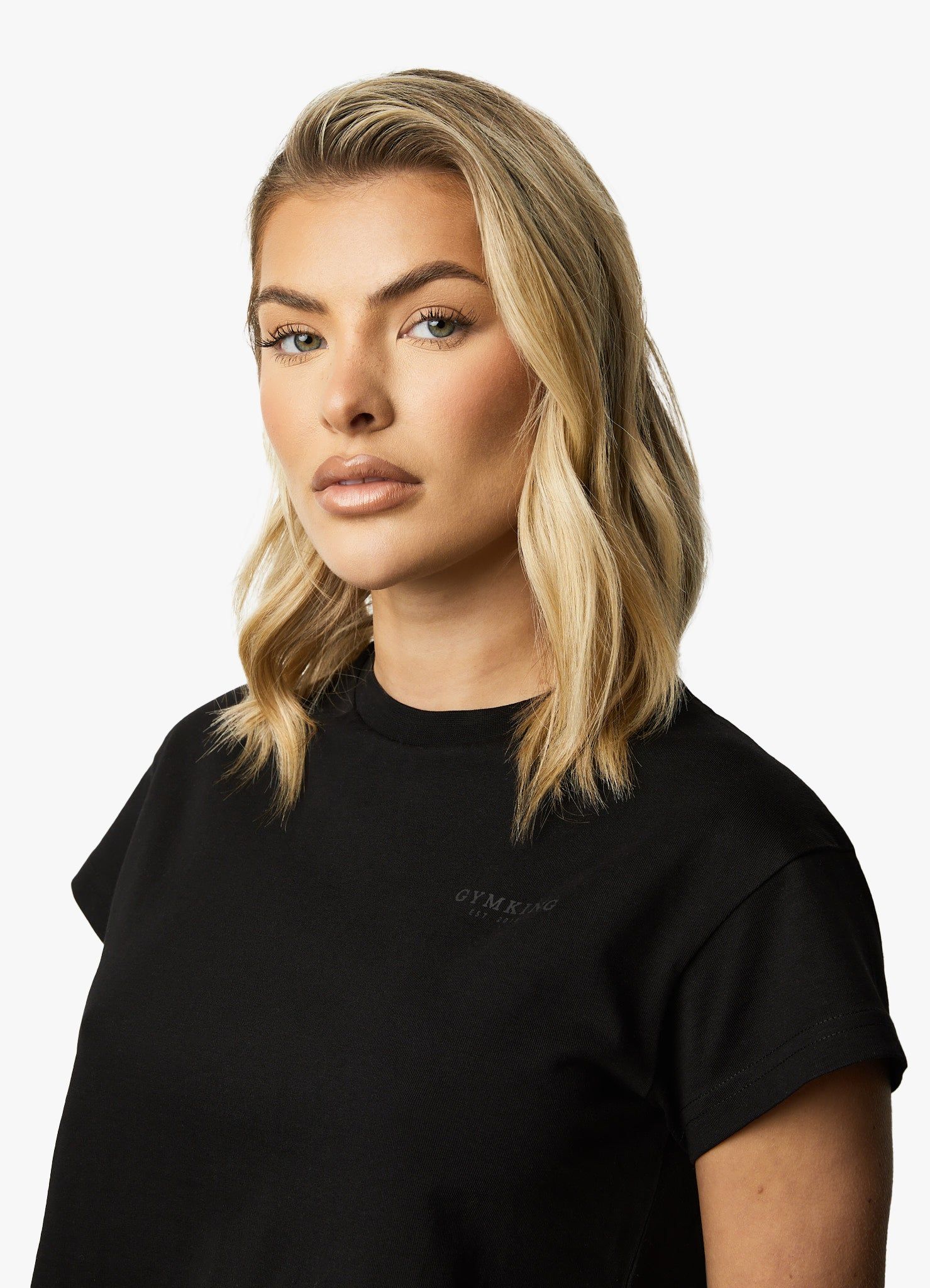 Gym King Established Cap Sleeve Tee - Black sold by The Gym King product image thumbnail 6