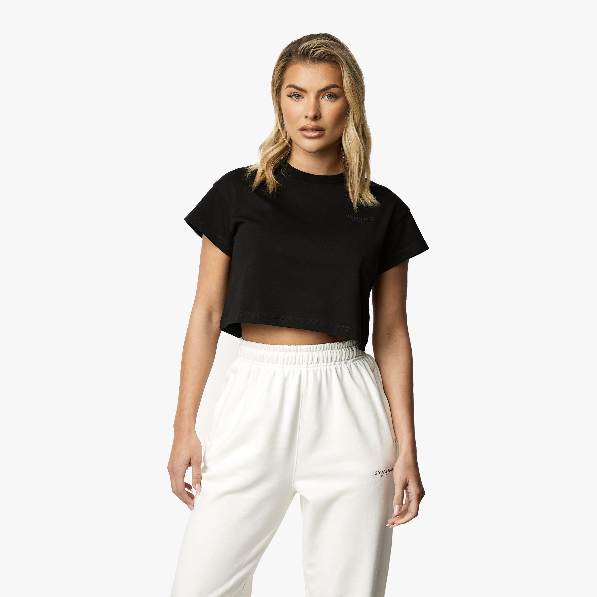 Gym King Established Cap Sleeve Tee - Black sold by The Gym King product image thumbnail 2