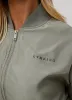 Gym King Satin Cargo Bomber - Dusky Sage sold by The Gym King