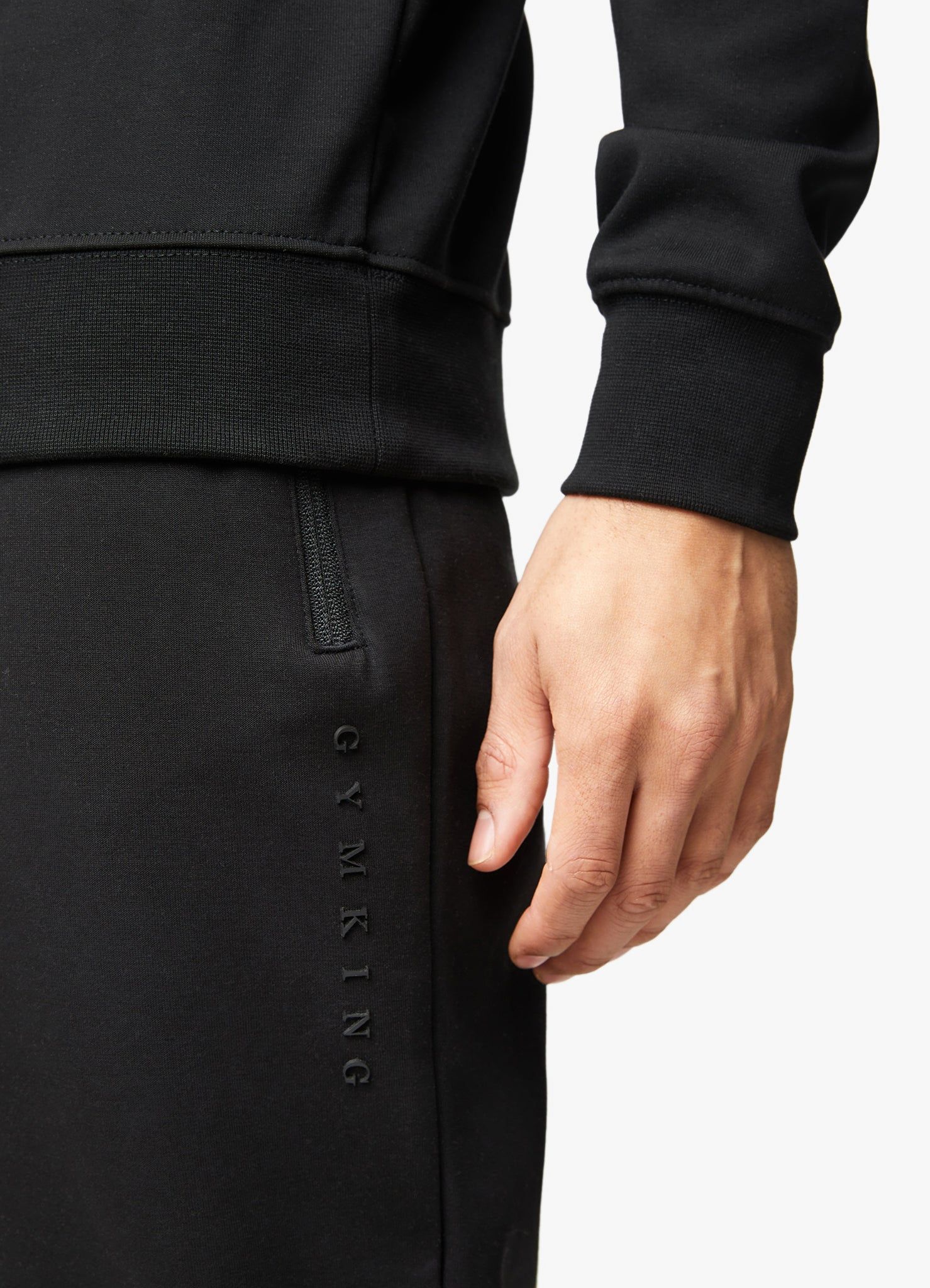 Gym King Linear Print Interlock Jogger - Black sold by The Gym King product image thumbnail 12