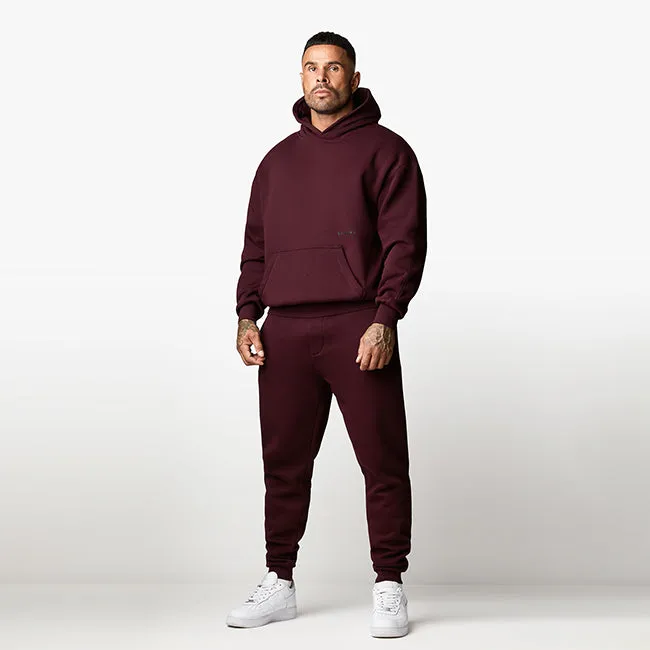 Gym King Outline Print Hood Tracksuit - Burgundy sold by The Gym King product image thumbnail 2