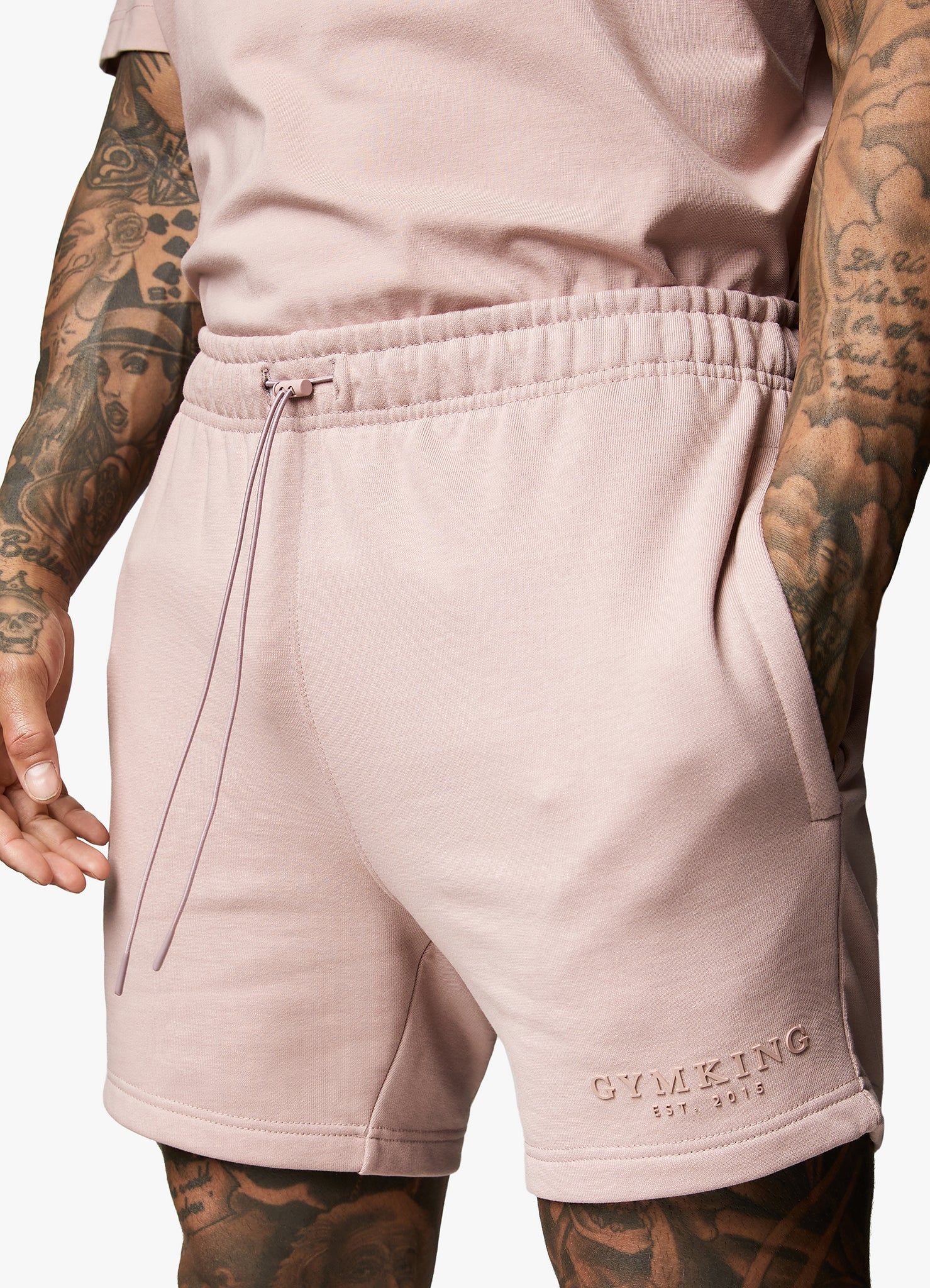 Gym King Est. Legacy Short - Dusky Pink sold by The Gym King product image thumbnail 3