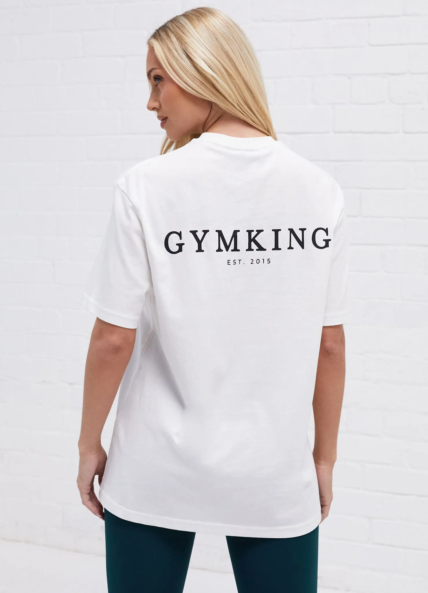 Gym King Established Boyfriend Tee - Cream sold by The Gym King product image thumbnail 4