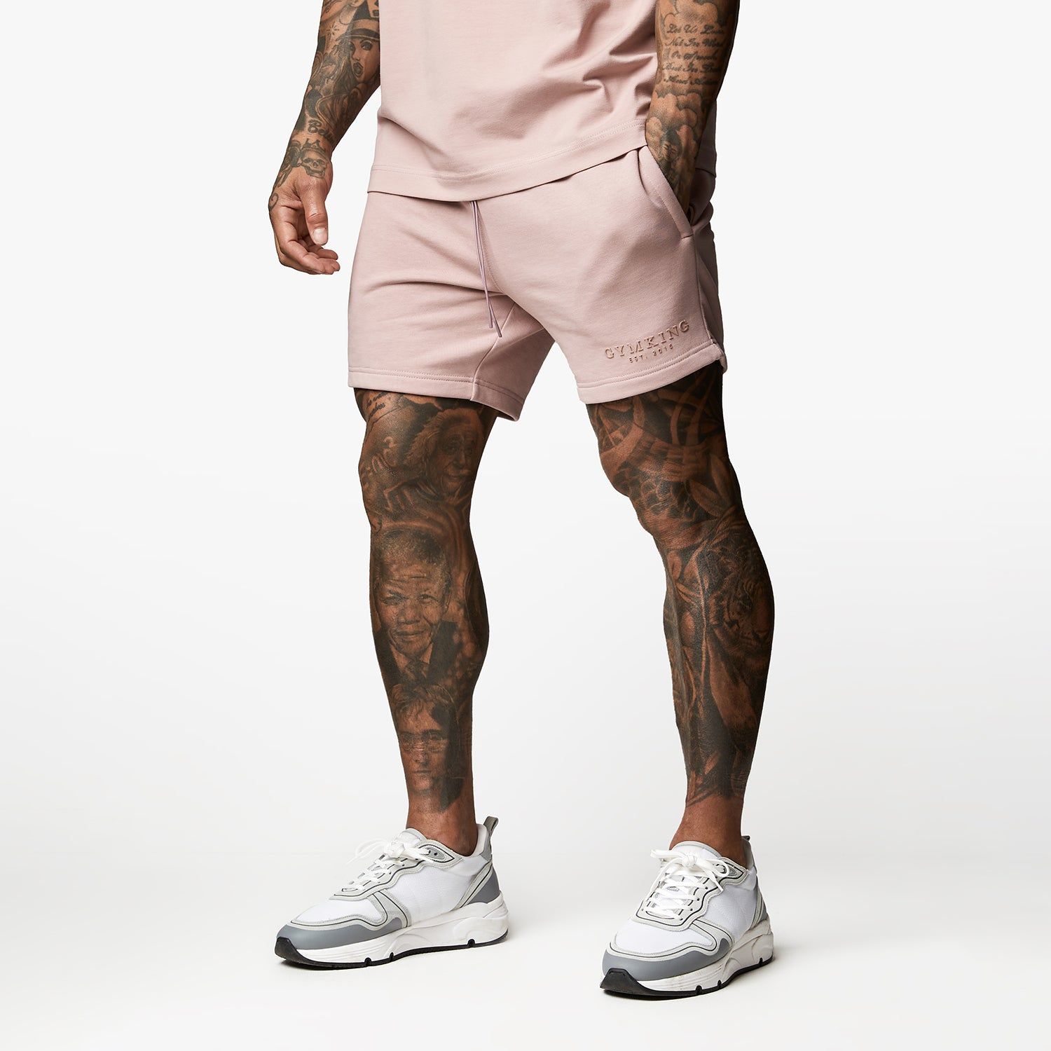 Gym King Est. Legacy Short - Dusky Pink sold by The Gym King product image thumbnail 2