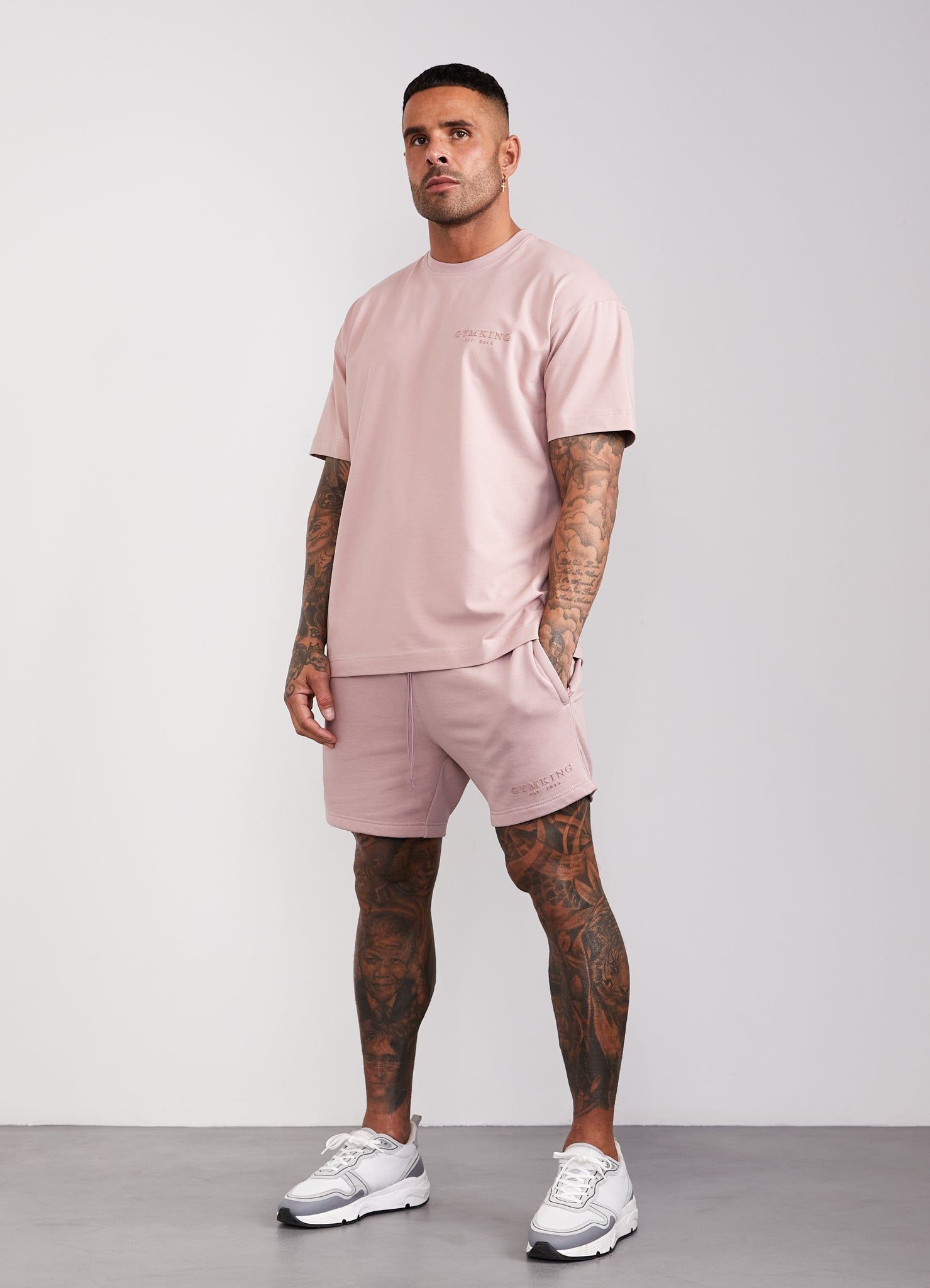 Gym King Est. Legacy Short - Dusky Pink sold by The Gym King product image thumbnail 11