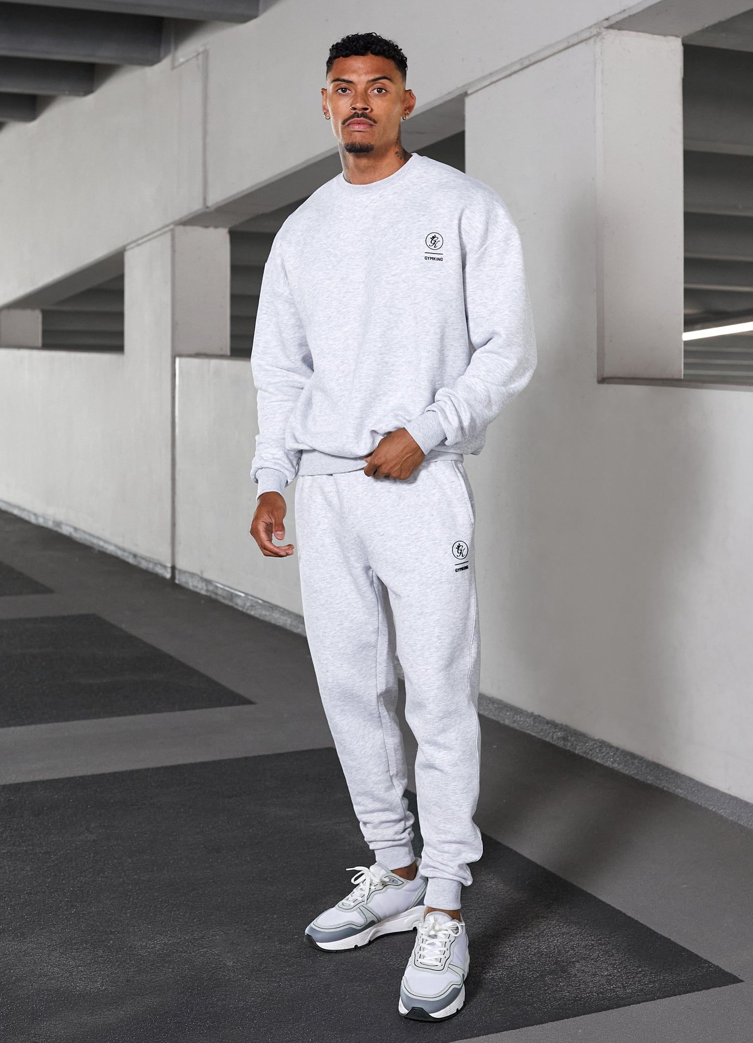 Gym King Aventus Tracksuit - Snow Marl sold by The Gym King product image thumbnail 3