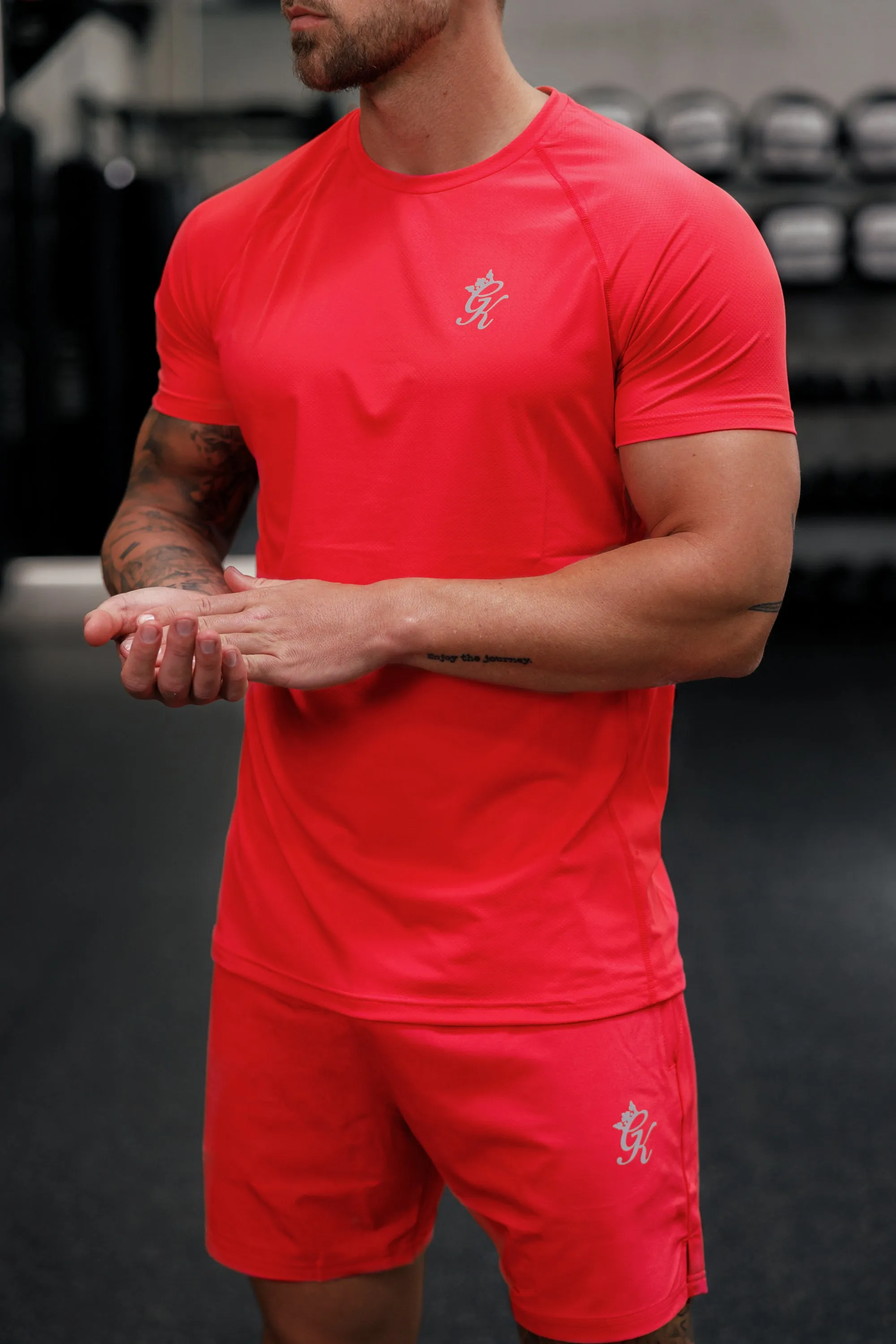 Gym King Energy Tee - Hot Red sold by The Gym King product image thumbnail 3