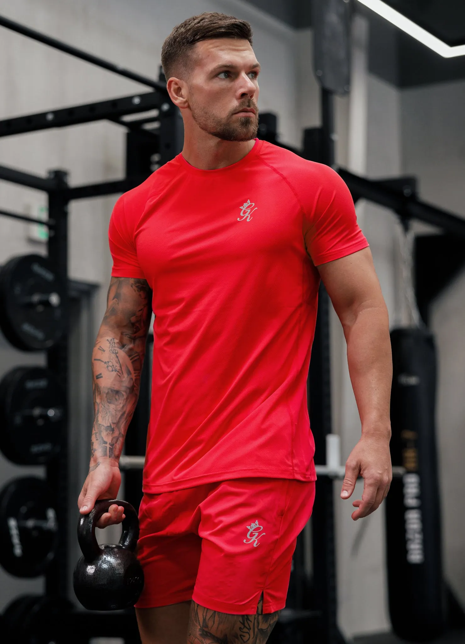Gym King Energy Tee - Hot Red sold by The Gym King product image thumbnail 4