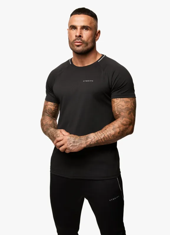 Gym King Eclipse Poly Tee - Black sold by The Gym King