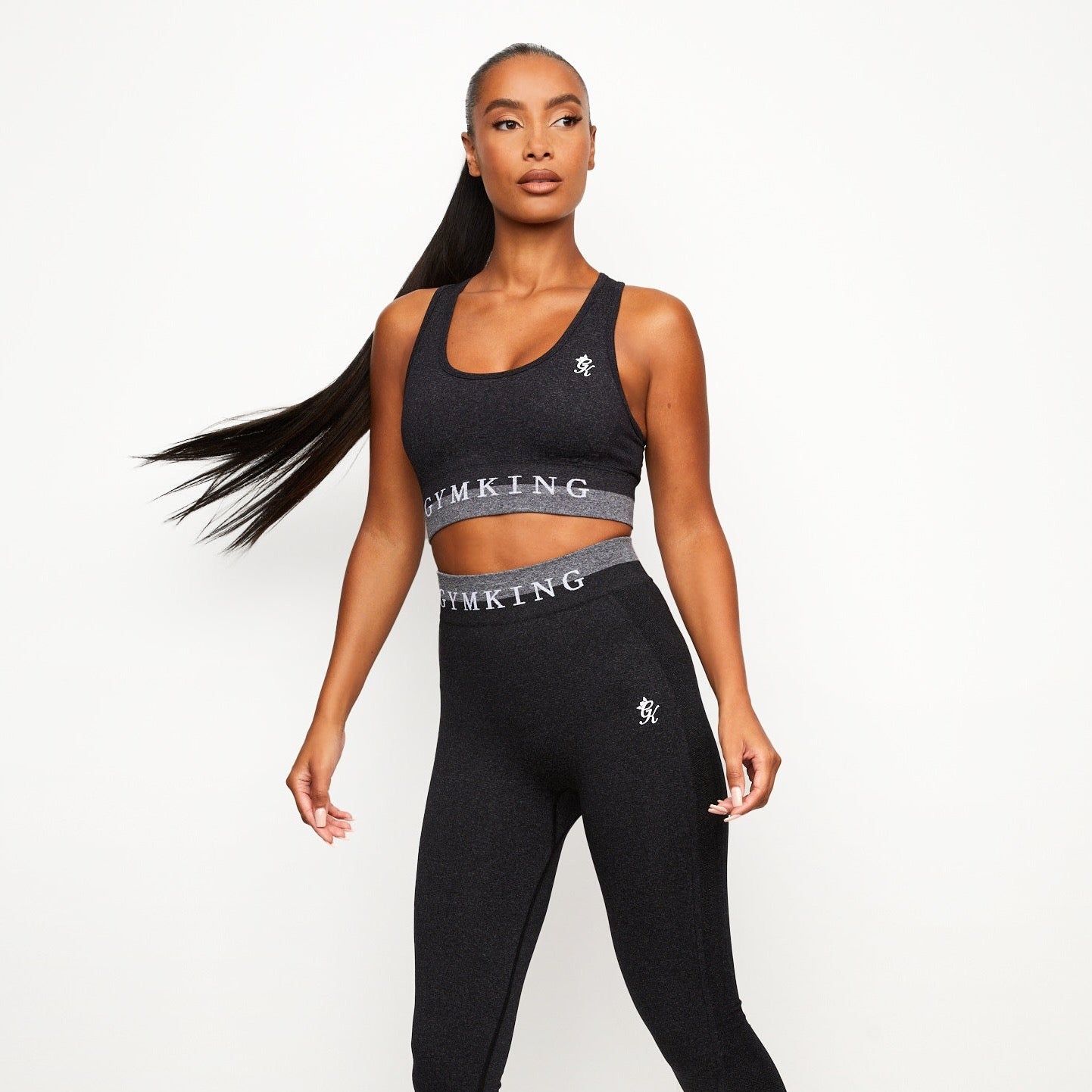 Gym King Seamless Results Sports Bra - Black sold by The Gym King product image thumbnail 2