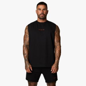 Gym King Training Division Tank - Black/Red sold by The Gym King