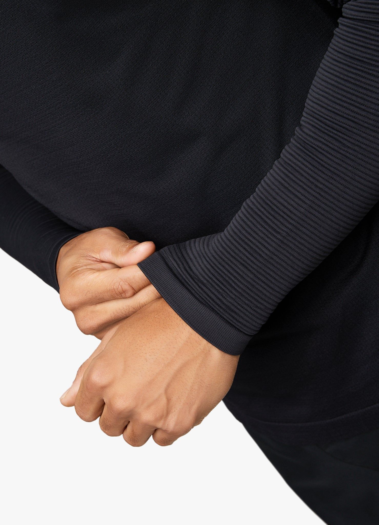 Gym King Sport Seamless Knit ¼ Zip Funnel – Black sold by The Gym King product image thumbnail 10