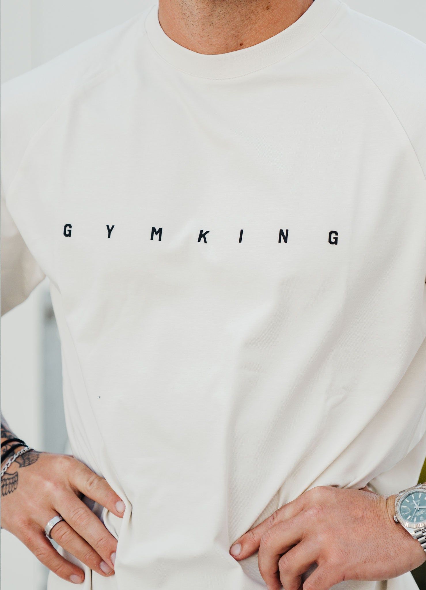 Gym King Rebellion Tee - Antique White sold by The Gym King product image thumbnail 4