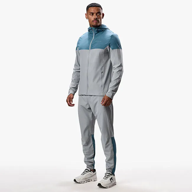 Gym King Debossed Camo Woven Tracksuit - Cloudy Grey/Lake Blue sold by The Gym King product image thumbnail 2