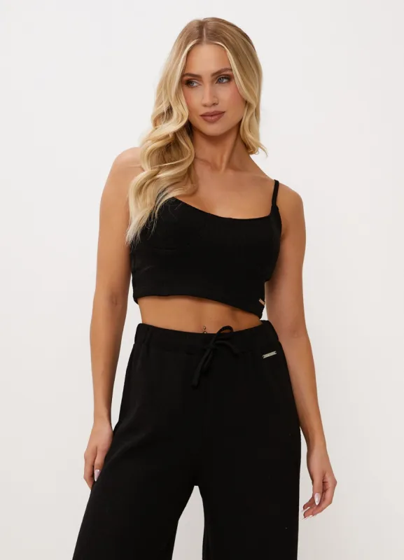 Gym King Signature Knit Bralette - Black sold by The Gym King