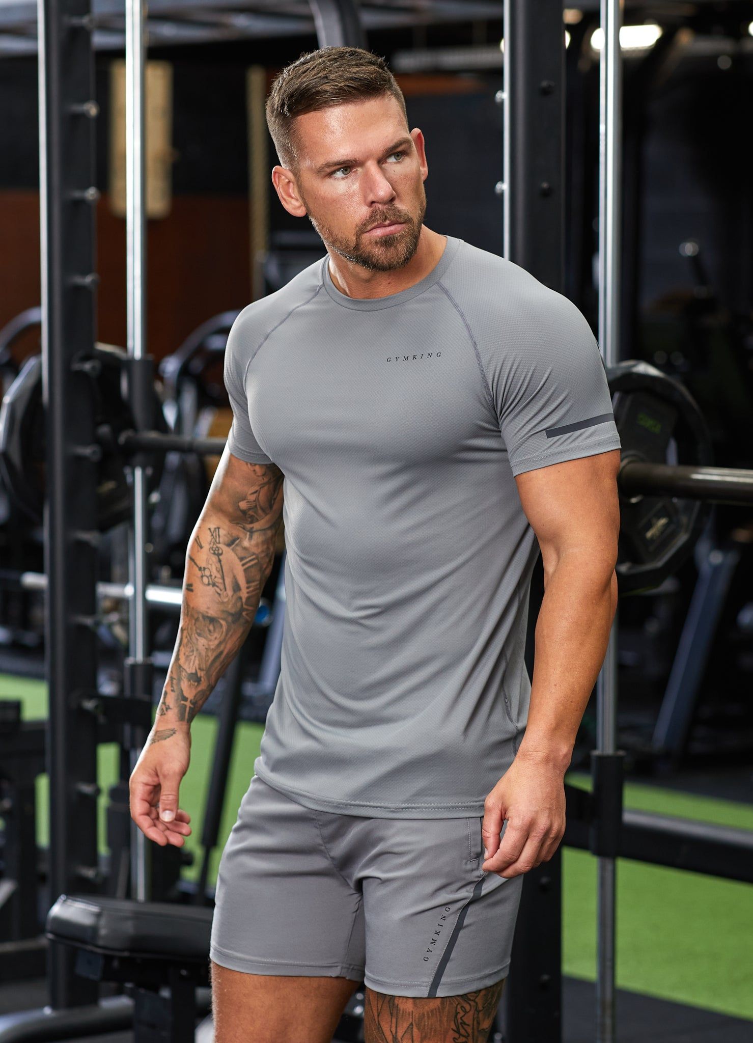 Gym King Covert SS Tee - Dark Grey sold by The Gym King