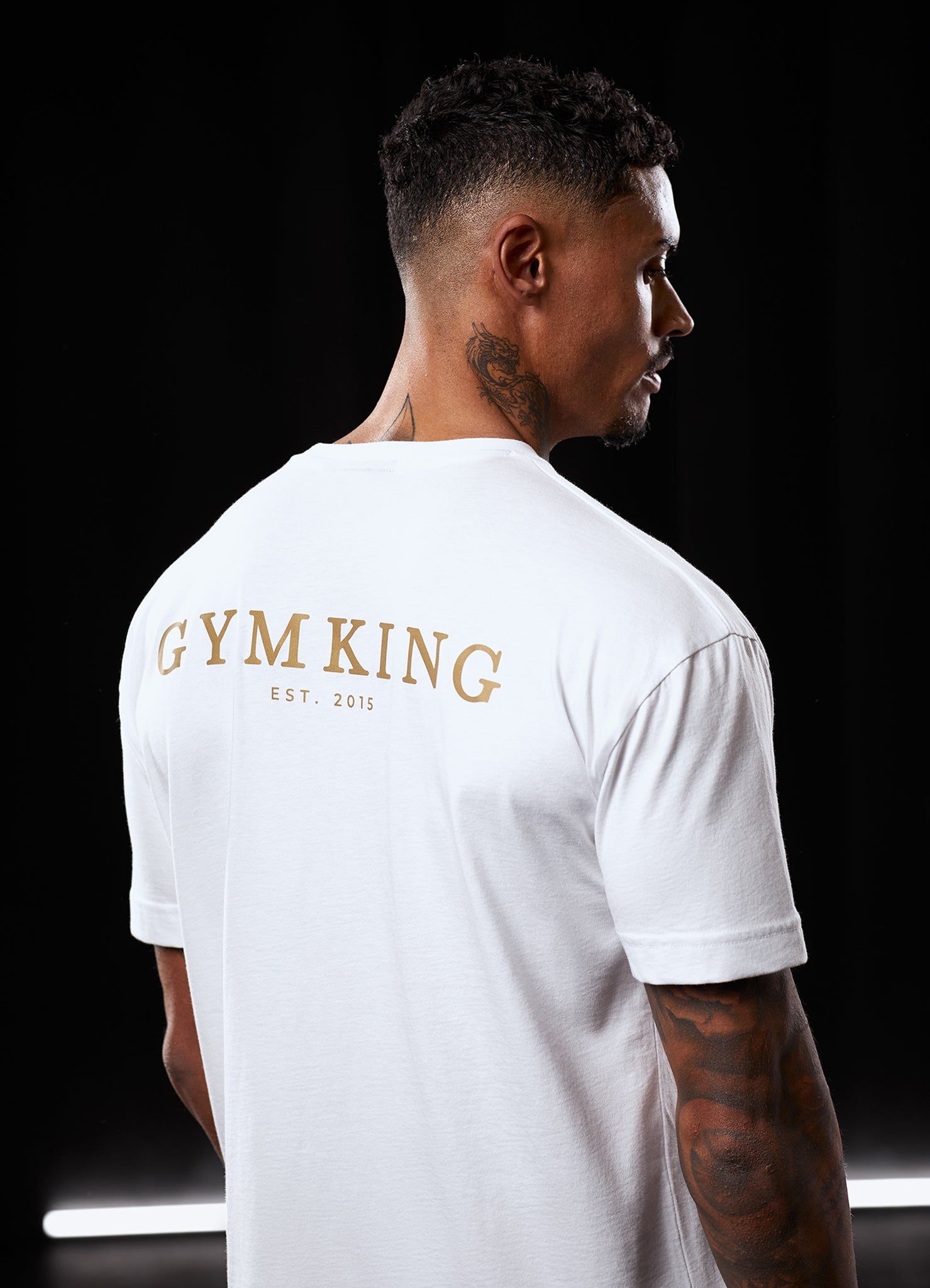 Gym King Established Tee - White/Gold sold by The Gym King product image thumbnail 4