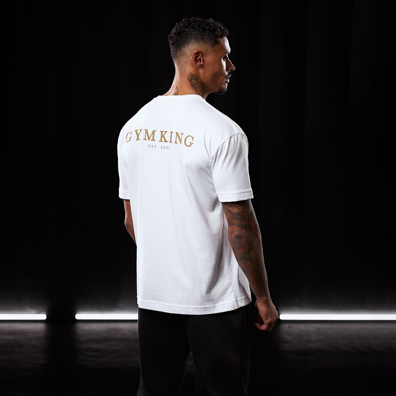 Gym King Established Tee - White/Gold sold by The Gym King product image thumbnail 2