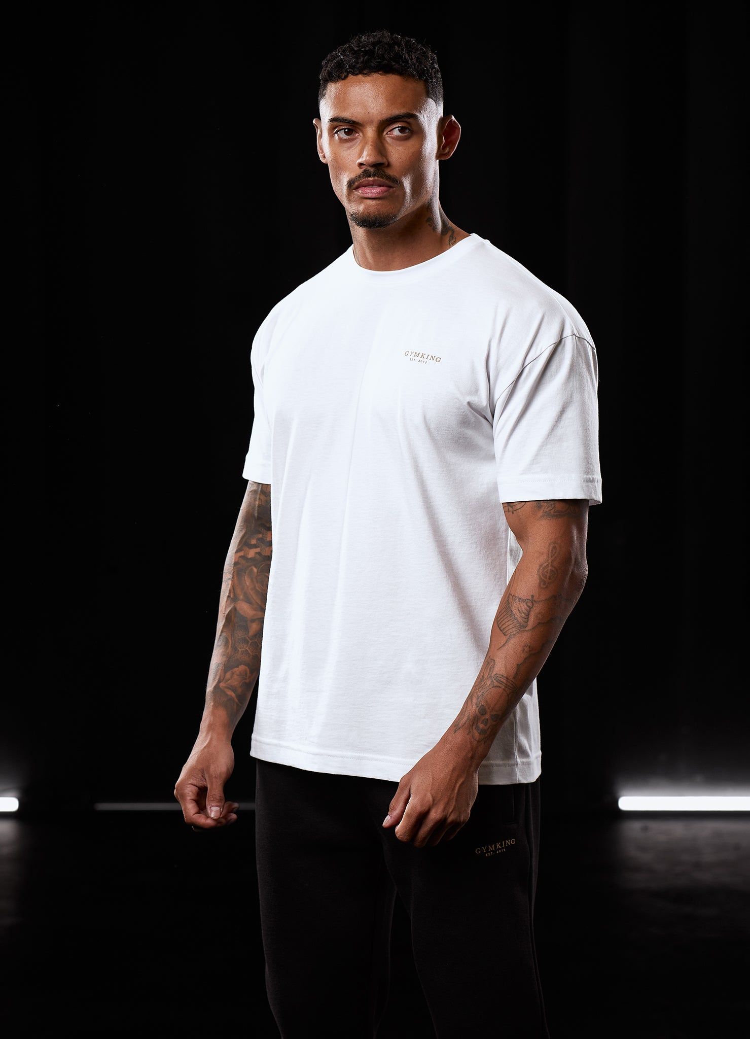 Gym King Established Tee - White/Gold sold by The Gym King product image thumbnail 3