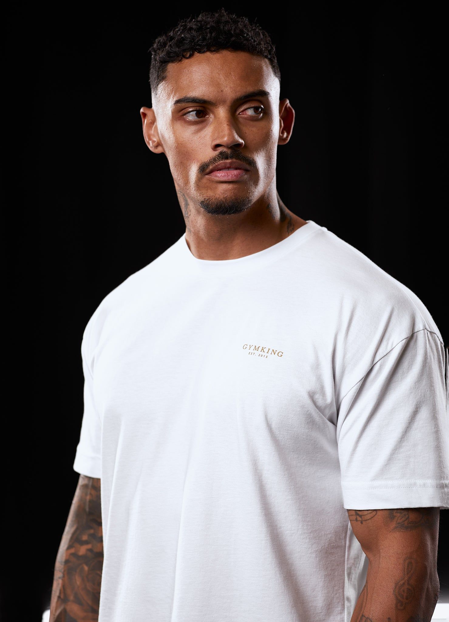 Gym King Established Tee - White/Gold sold by The Gym King product image thumbnail 5