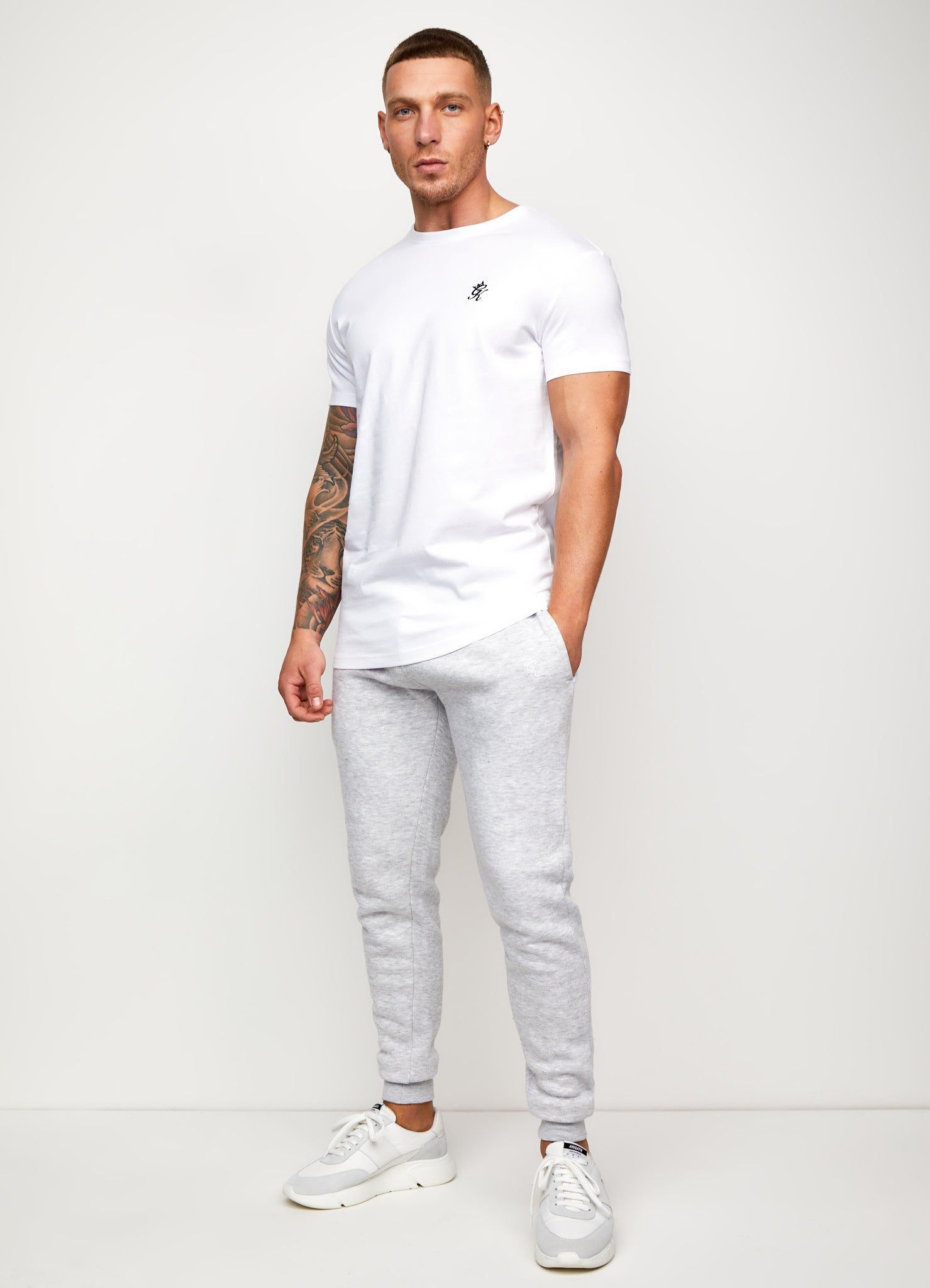 Gym King Essential 2-Pack T-Shirts - White/Black sold by The Gym King product image thumbnail 5