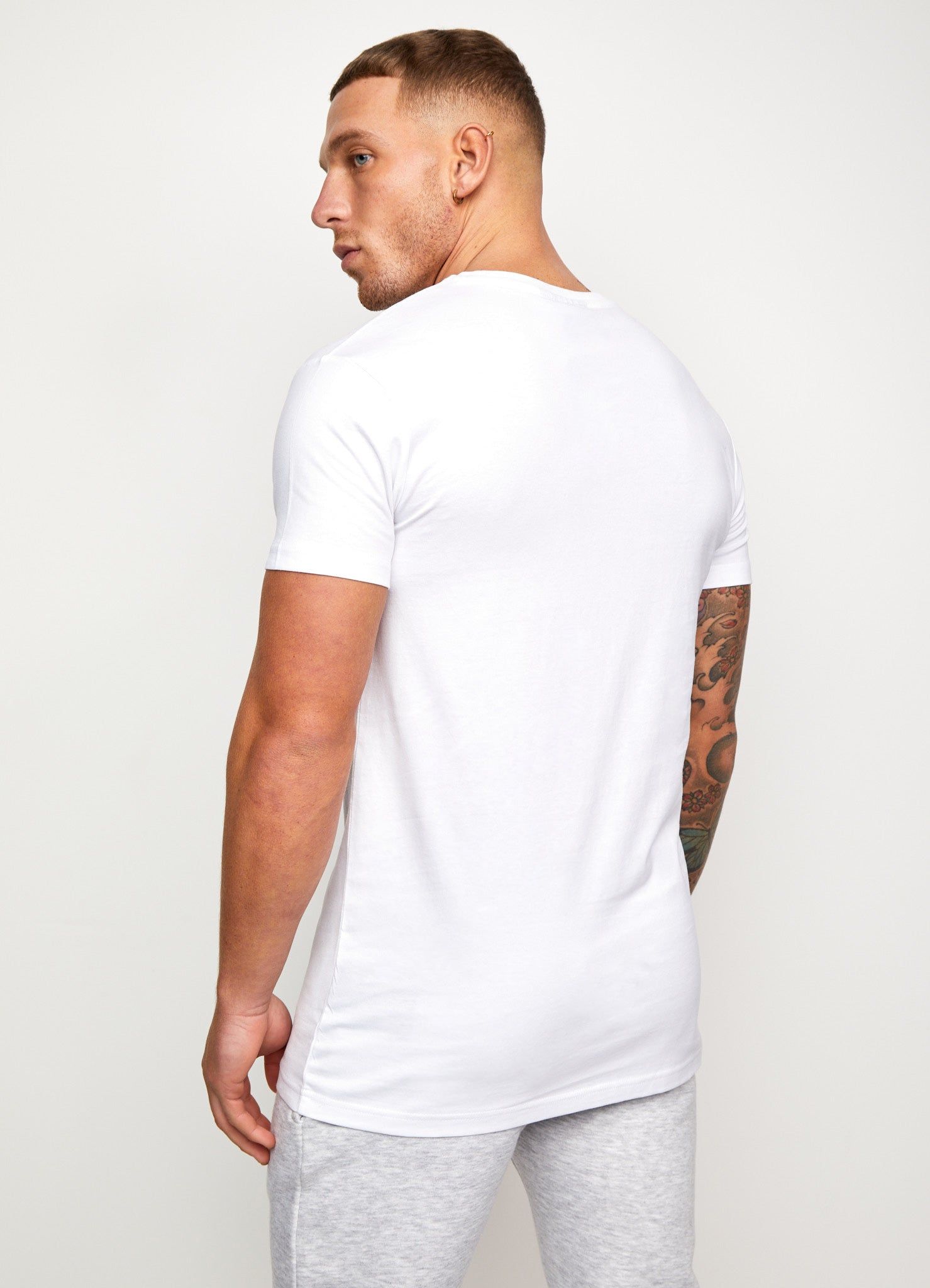 Gym King Essential 2-Pack T-Shirts - White/Black sold by The Gym King product image thumbnail 6