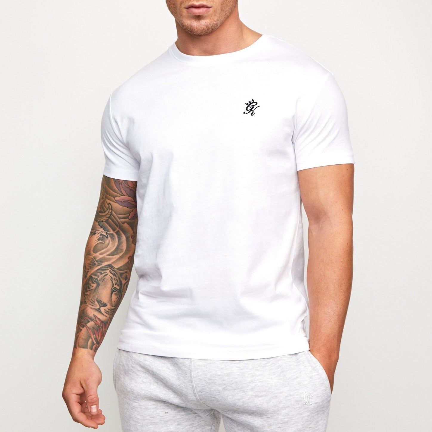 Gym King Essential 2-Pack T-Shirts - White/Black sold by The Gym King product image thumbnail 2