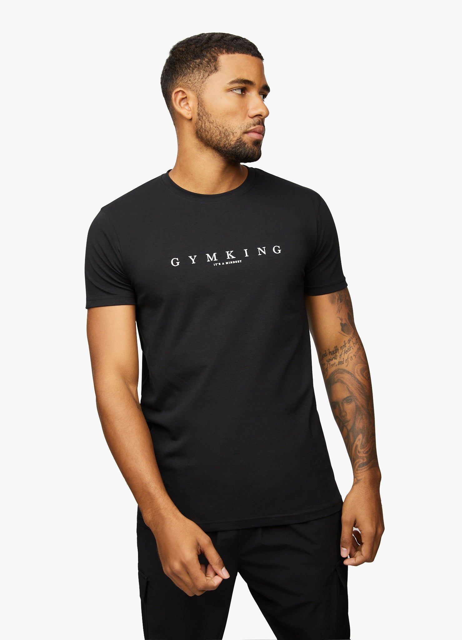 Gym King Mindset Tee - Black sold by The Gym King