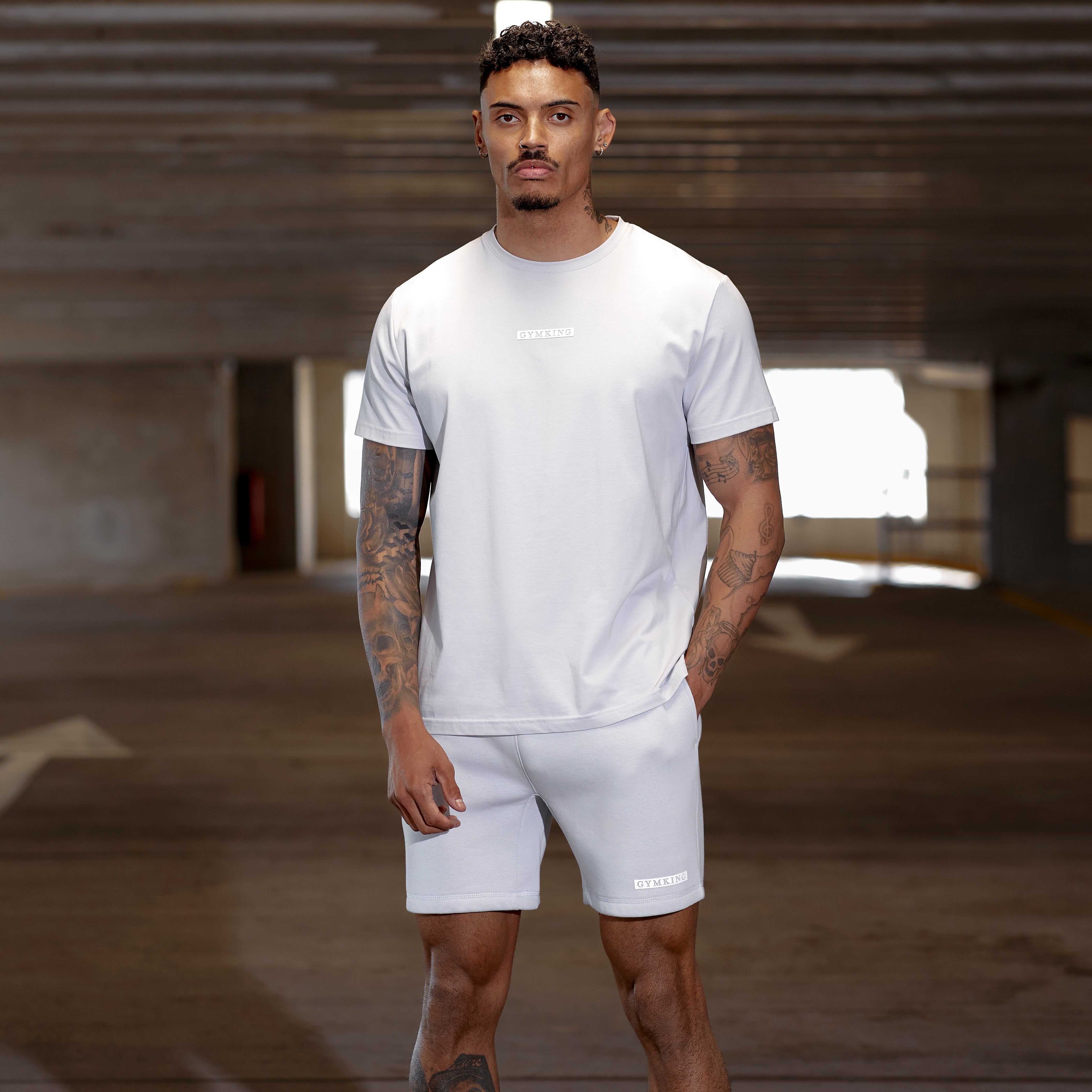 Gym King Box Logo Tee - Light Grey sold by The Gym King product image thumbnail 2