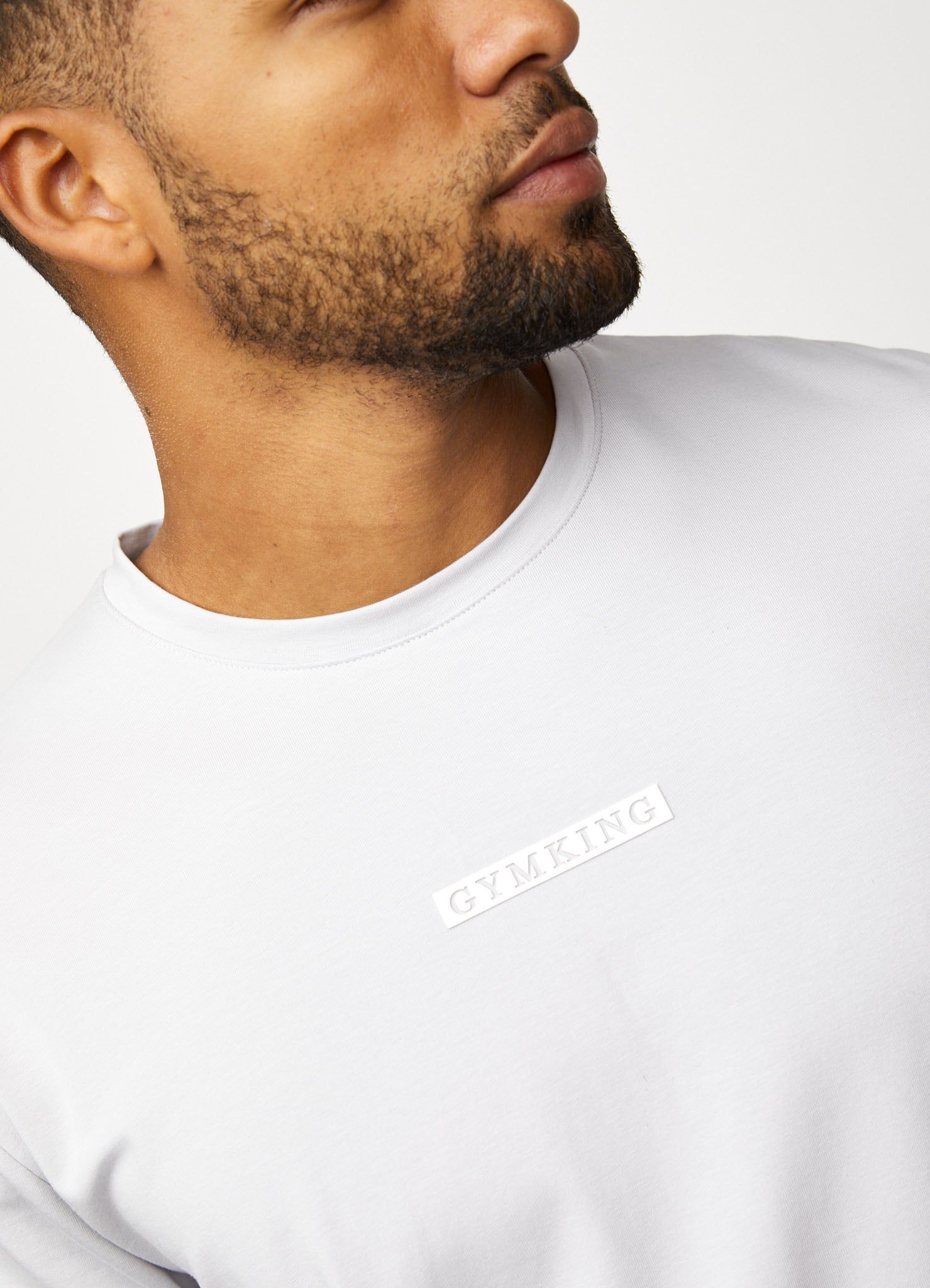 Gym King Box Logo Tee - Light Grey sold by The Gym King product image thumbnail 8