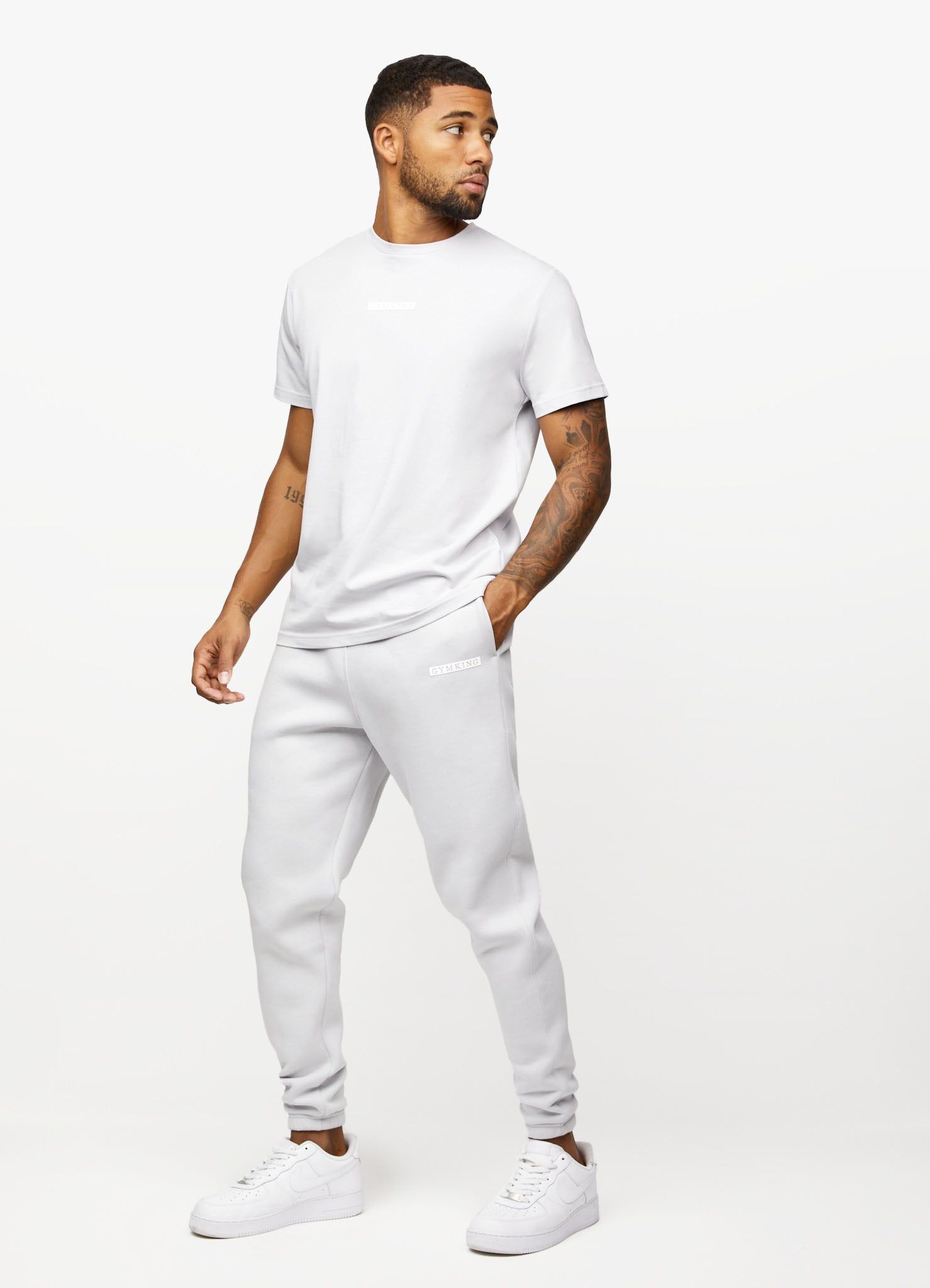 Gym King Box Logo Tee - Light Grey sold by The Gym King product image thumbnail 6