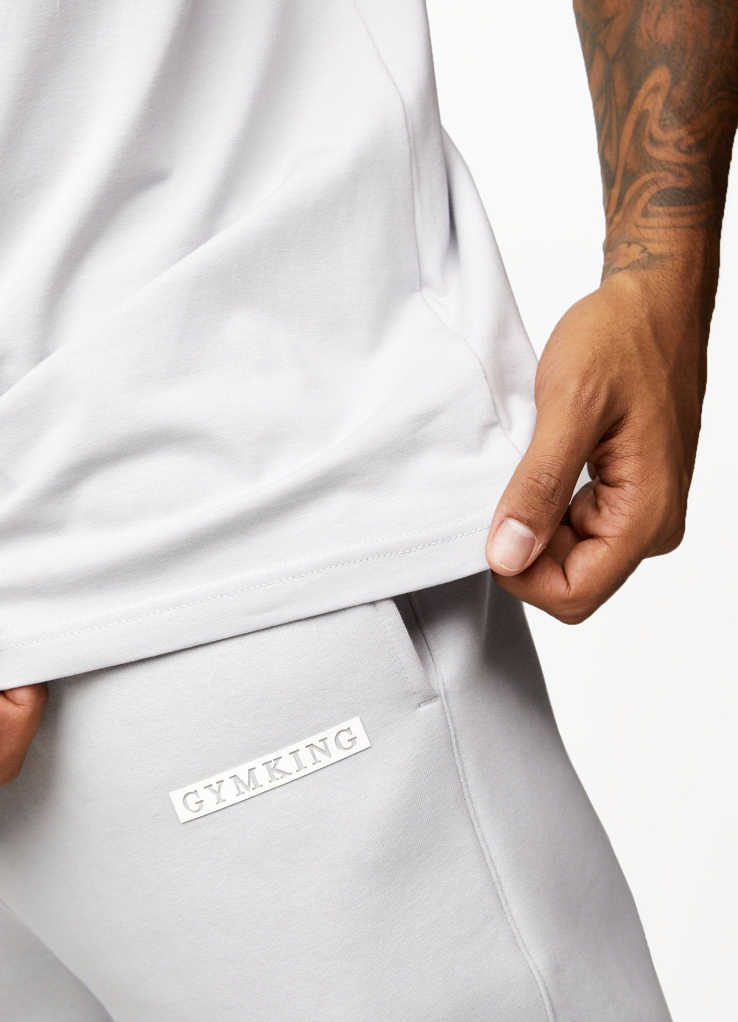 Gym King Box Logo Tee - Light Grey sold by The Gym King product image thumbnail 9