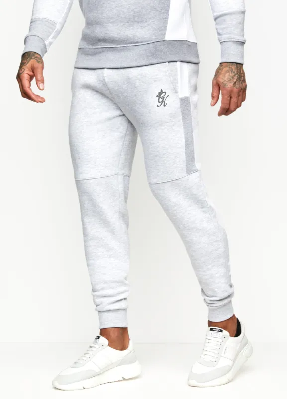 Gym King Minefield Jogger - Snow Marl/White/Light Grey Marl made by The Gym King