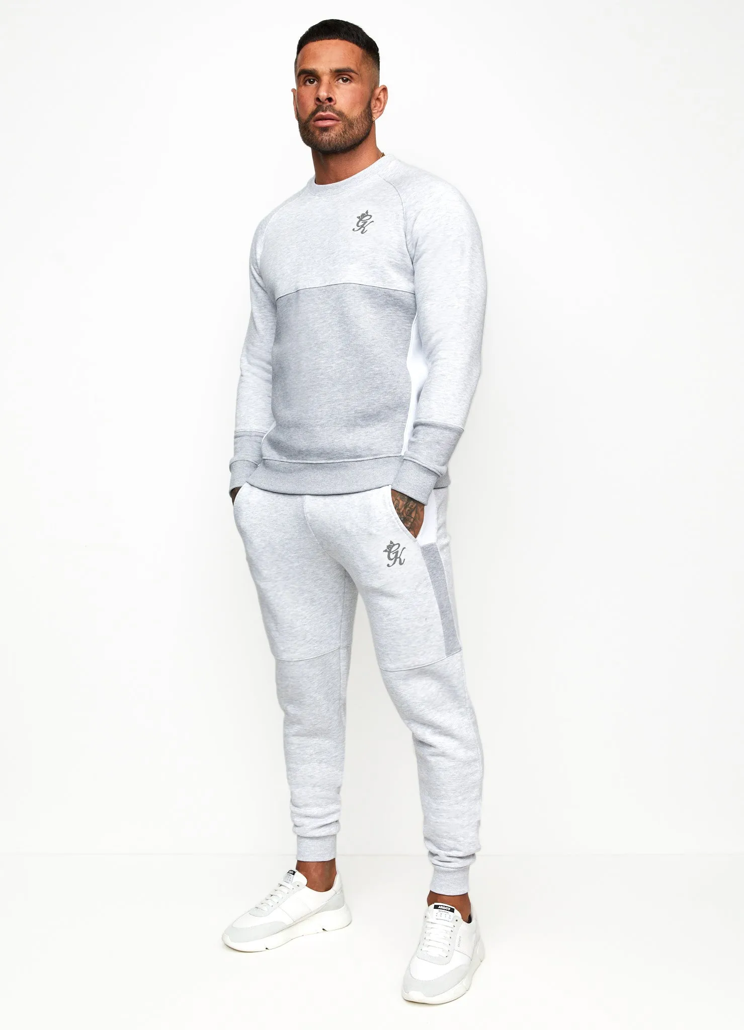 Gym King Minefield Jogger - Snow Marl/White/Light Grey Marl sold by The Gym King product image thumbnail 4